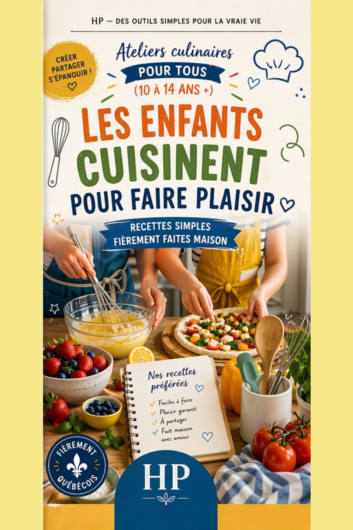 Couverture Les enfants cuisinent pour faire plaisir